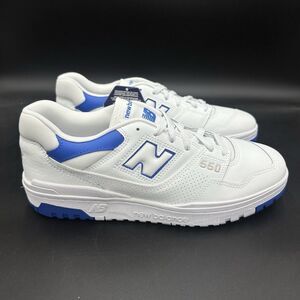 New Balance Mens 550 Shoes White Cobalt Summer Fog BB550WC Men's Size 11